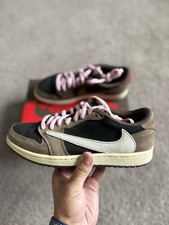 Travis Scott Air Jordan 1 Low OG SP Mocha Size 8 Men  s CQ4277-001 Used Authentic