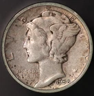 1938 D MERCURY DIME | FRESH FROM ORIGINAL COLLECTION | LOT CC-691