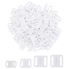 1box 60pcs Polyester Bikini Clips Bra Clasp Replacement Part Lingerie Front