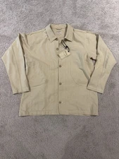 Wythe NWT Rustic Plainweave Tuscan Hunting Jacket Natural Undyed Cotton Linen XL