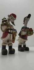 Tii Collections Holiday Christmas Ducks Figurines - Santa & Gift Designs - Hand-