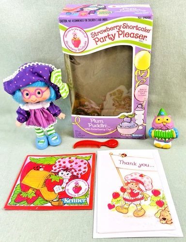 VTG 1983 Kenner Strawberry Shortcake PLUM PUDDING Doll with Elderberry Owl 29200