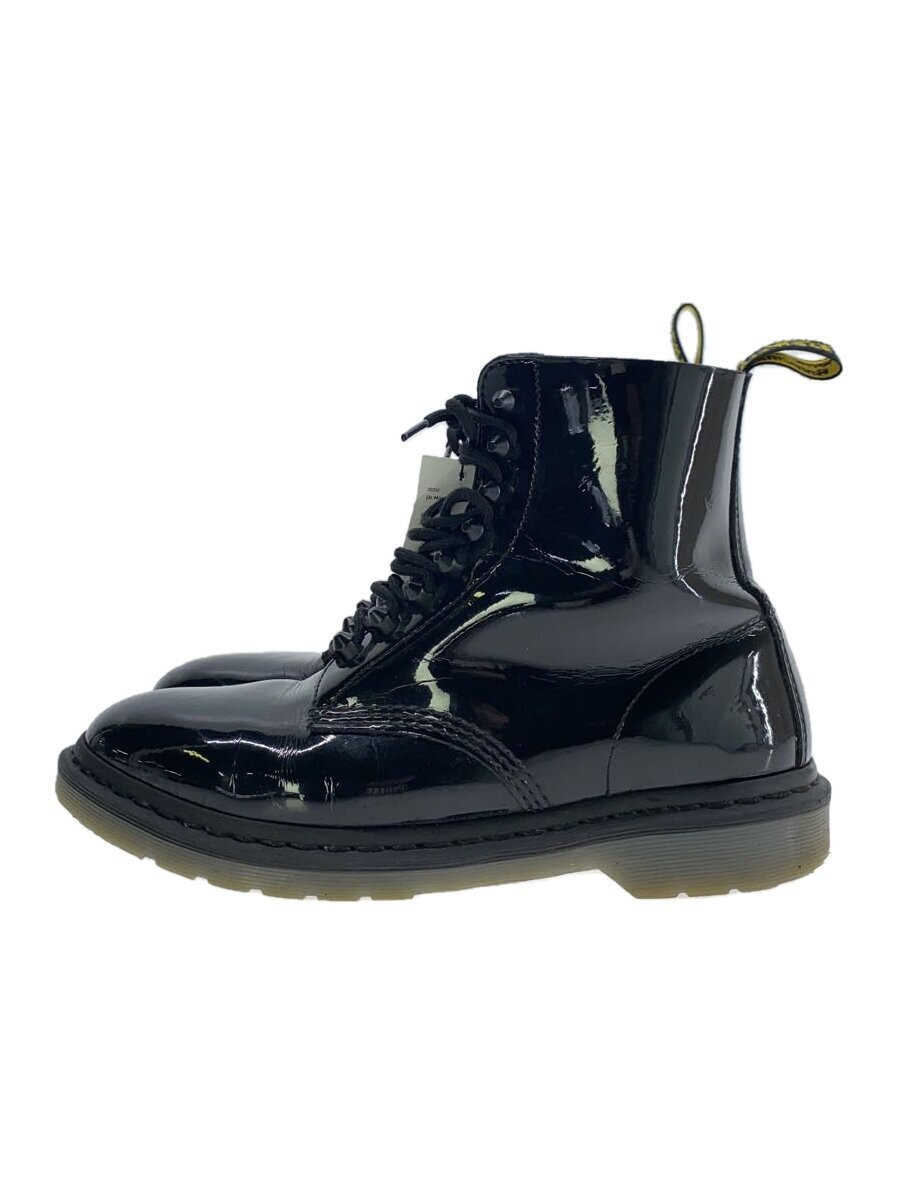 Dr. Martens Lace-Up Boots/Uk9/Blk/Enamel/Aw006 858