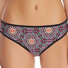 FREYA AS4487 ZETA CLASSIC SWIM BRIEF IN BLACK/MULTI SIZE SMALL