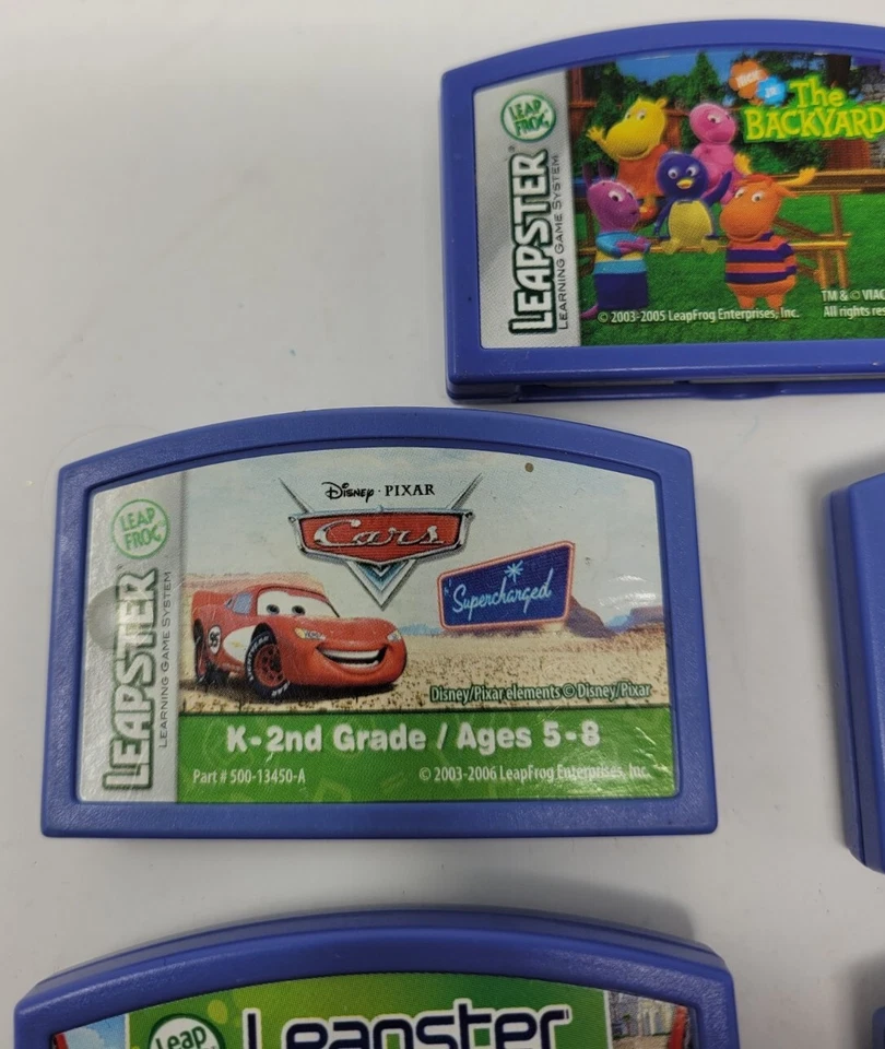Leap Frog Leapster LeapPad Game Cartridges CARS DORA PET Lot 5 UNTESTED Read - Image 3 of 4