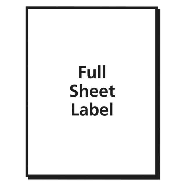 Avery Clear FullSheet Labels 8.5x11es Pack of 10 eBay