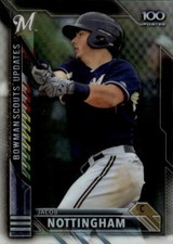 2016 Bowman Chrome Jacob Nottingham #BSU-JN Scouts' Top 100 Updates 14A