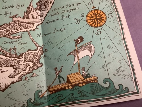 VINTAGE 1957 DISNEYLAND TOM SAWYER ISLAND MAP - Picture 7 of 13