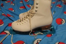 VTG Riedell Figure Ice Skates John Wilson Excel Sheffield England Youth 3 B Y
