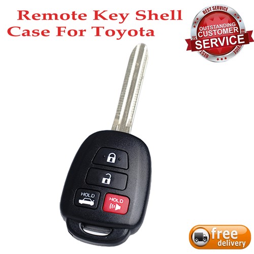 Replacement For 2015 Toyota Camry Corolla Key Fob Remote Case Shell 4 Button - Picture 1 of 6