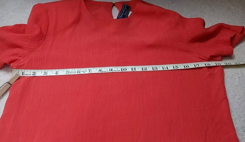 Vintage Norton Mcnaughton Blouse Women's Petite Size 8 Top Short Sleeve Shirt - Picture 6 of 11