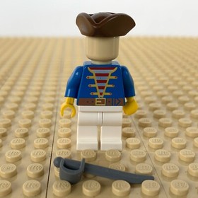 LEGO Pirates 1: Blue Jacket Pirate, SWORD pi009, 6285, BLACK SEAS BARRACUDA 1996