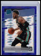 2020-21 Donruss Optic #185 Xavier Tillman Rated Rookie Blue Velo
