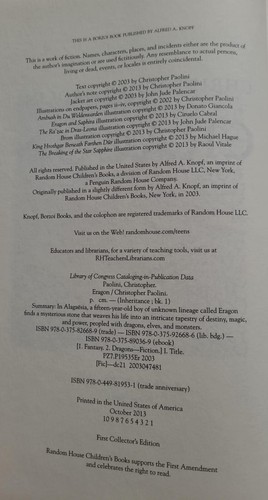 Eragon: Collector's Edition; The Inheritance Cycle Band 1; Christopher Paolini - Afbeelding 5 van 5