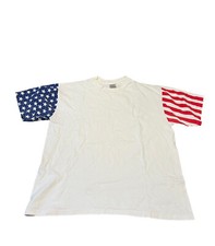 VTG L.A. Sportswear Men's T-Shirt XL American Flag Single Stitch Made In USA