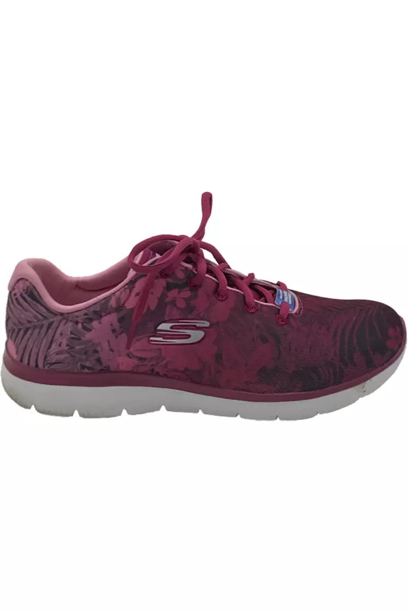 Skechers Summits Washable Lace Up Sneaker Oasis Wander Raspberry