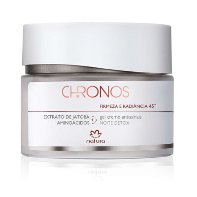 Natura - Chronos - Gel Creme Antissinais 45+ Firmeza e Radiancia Noite 40Gr