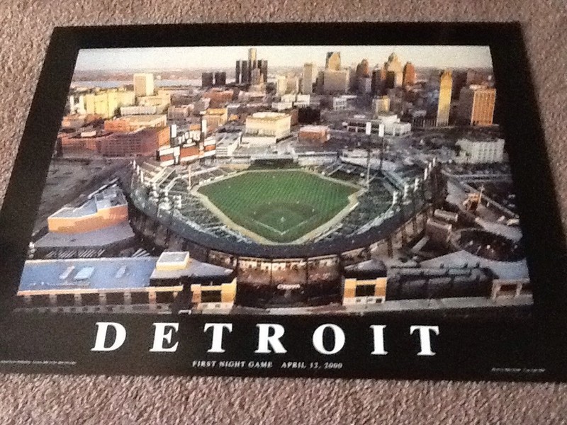 Detroit Tigers First Night Game 22 X 28 Inches