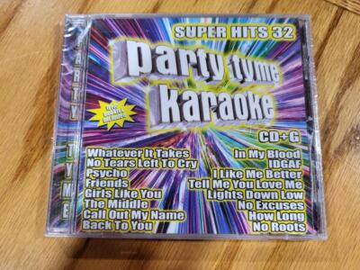 Party Tyme Karaoke Super Hits 32 Lyric Words Included 16-song CD New Sealed