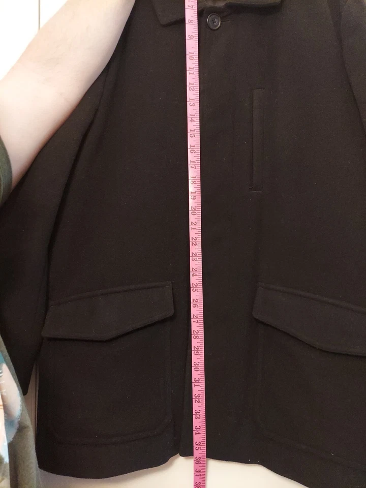 Vestido Ralph Lauren / Abrigo Guisante - 44L - RN# 117688 NEGRO Chaqueta Para Hombre Foto 4 de 4