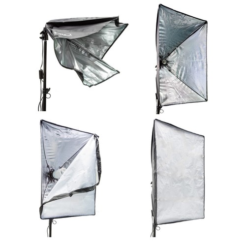 Unidad de luz Softbox de iluminación continua única 105W con bombilla fluorescente - Imagen 2 de 2