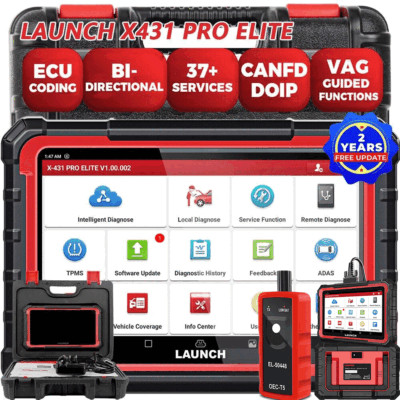 2024 LAUNCH X431 Pro Elite Bidirectional Car Diagnostic Scanner ECU Coding PRO5