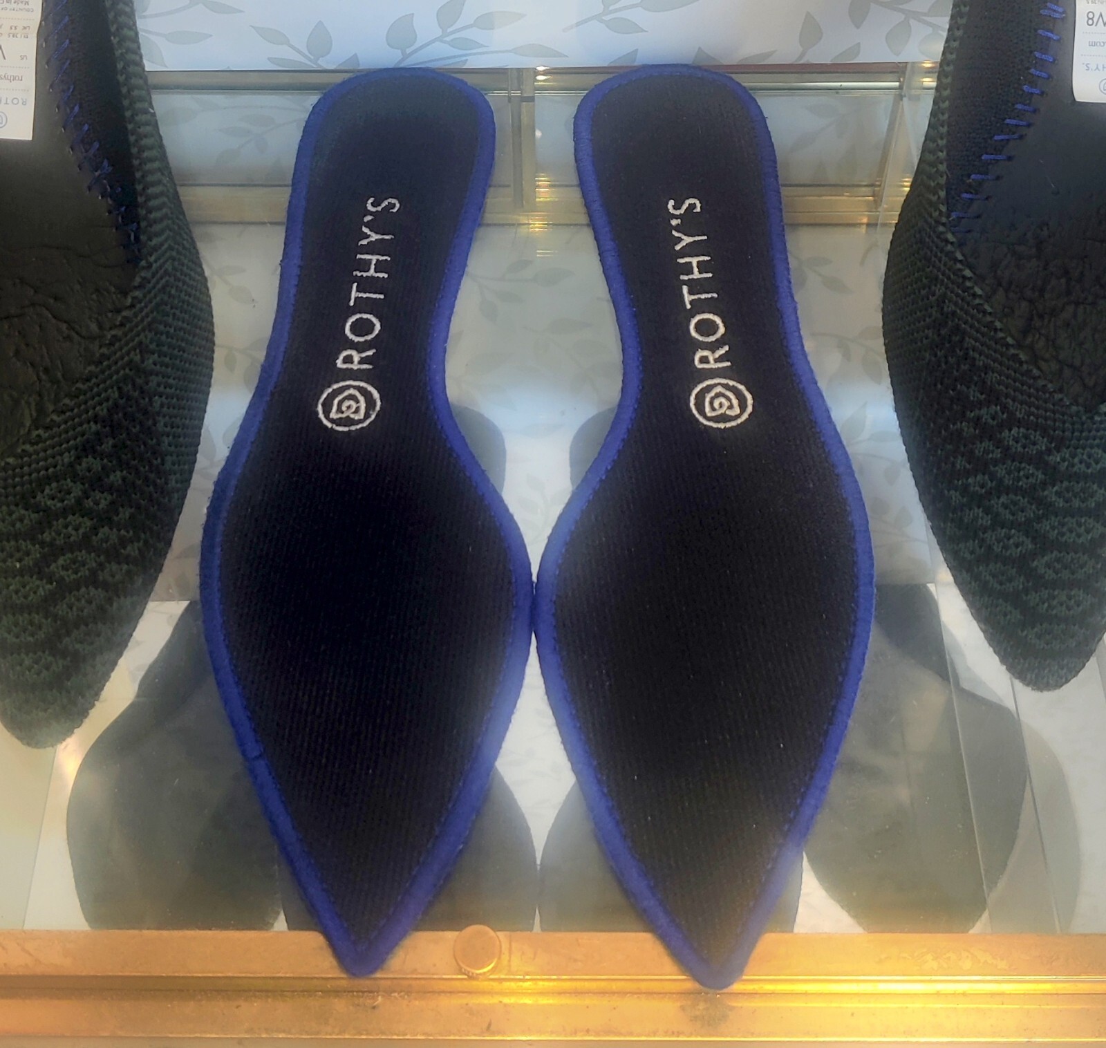 Rothys The Point Rare Lapis Python Green Flats Wo… - image 11