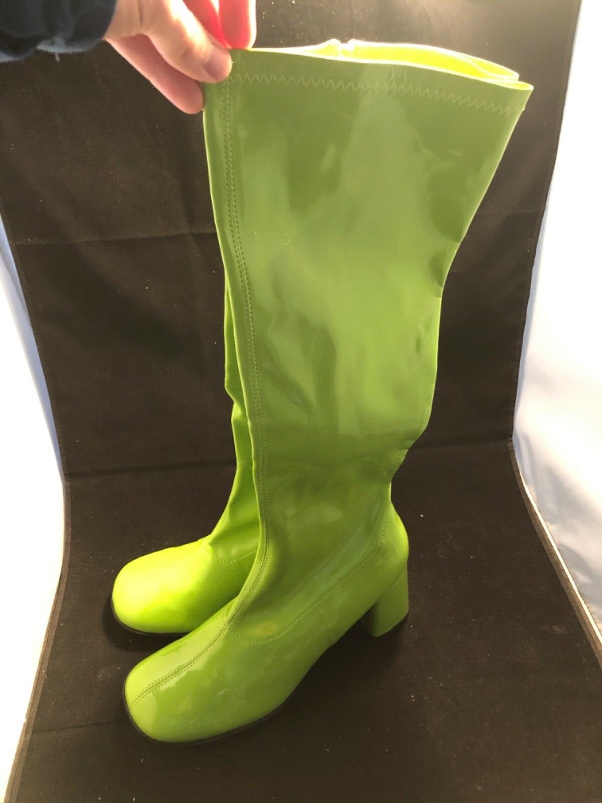 green gogo boots