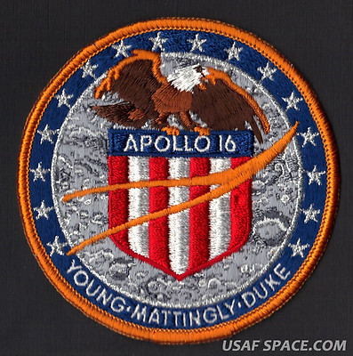 APOLLO 16 LION BROTHERS VINTAGE ORIGINAL NASA Hallmarked CLOTH BACK SPACE PATCH