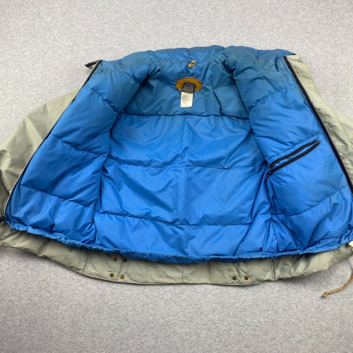 Vintage Rocky Mountain Featherbed Down Leather Jacket Mens