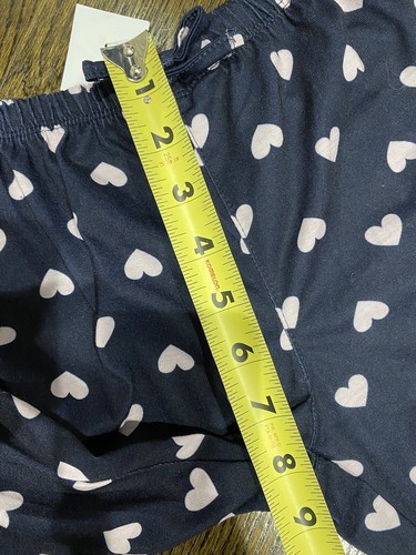 GAP Kids Sleep Pajama Pants Blue with Pink Hearts Size 8 - Picture 11 of 13