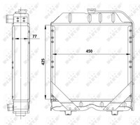 KüHler Alu GelöTet Passend FüR NEW Holland TD65B, TT65D - NRF 54101