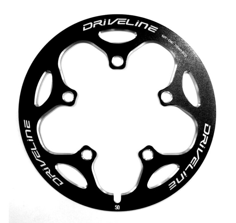 Driveline Super G2 BCD 110mm Full CNC Road Chainring Guard - Black
