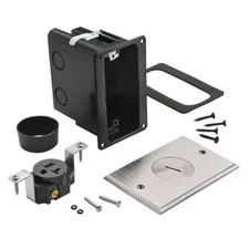 Legrand Pass & Seymour Slater Nickel 1-Gang Floor Box Tamper-Resistant FB1TRSRN