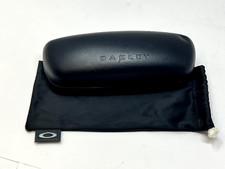 Oakley Sunglasses Hard Shell Case Black Clamshell Foam Insert W/ Soft Case