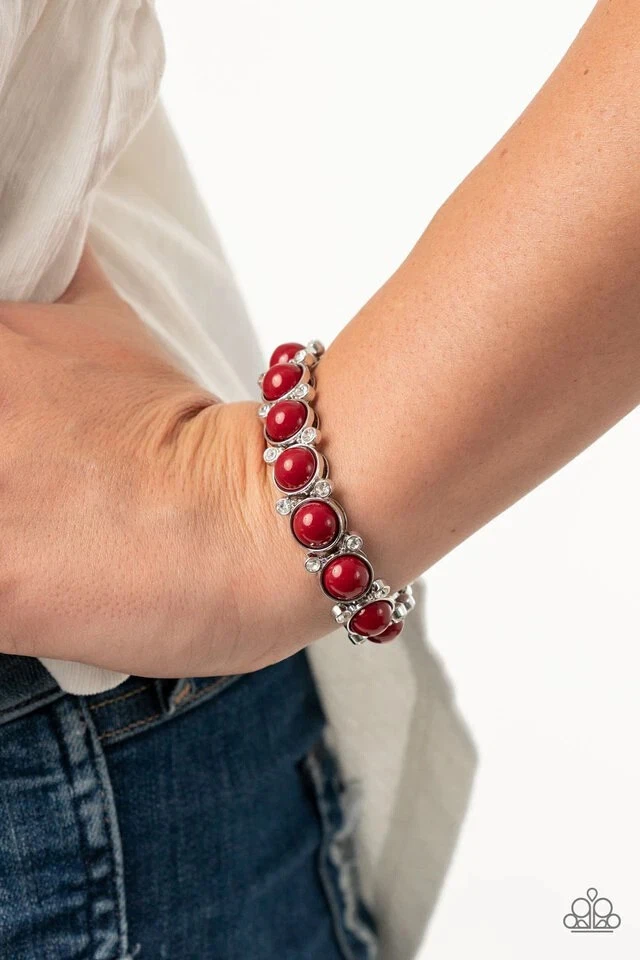 Paparazzi red bracelet clearance