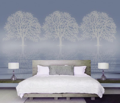 3D Gray Branches ZHU2369 Wallpaper Wall Mural Print Removable Self-adhesive Amy