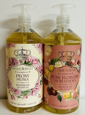 Saponificio ~ Peony & Rose Flowers Moisturizing Shower Gel with Natural Extracts