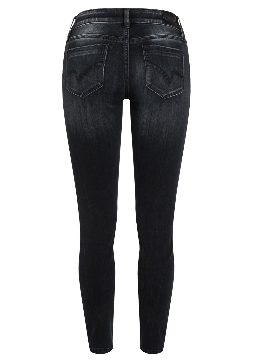 TIMEZONE Damen Jeans TIGHT ALEENATZTZ - Tight Fit - Grau - Gotham Blue Wash