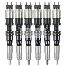 6pcs Fuel Injector Re528408 Re529151 For John Deere Tractor 8130 W/ Engine 6090