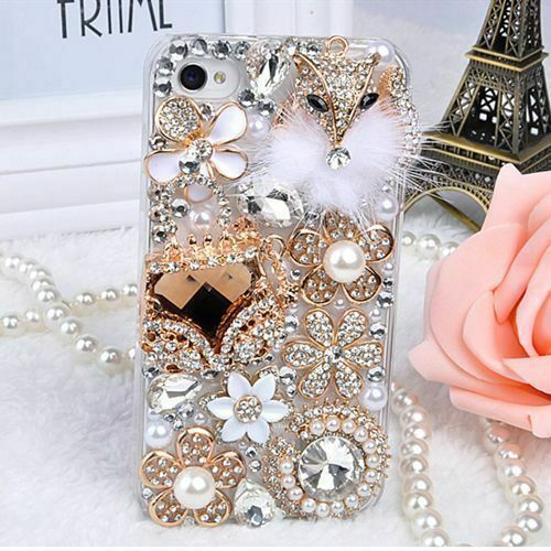 Girls Crystal Rhinestone Diamond Glitter Gems Bling Case For Galaxy Z Flip 3 5G - Picture 10 of 11