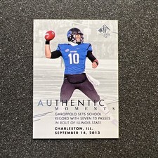 2014 UD SP Authentic JIMMY GAROPPOLO #177 Rookie NFL FOOTBALL CARD