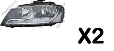 COPPIA FARI ANT DX SX AUDI A3 H7 H7 5 PORTE SPORT BACK07/08 09>07/12 C/ MOT ELET