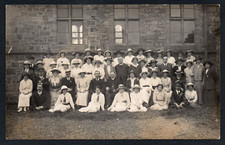 Postcard Ilminster nr Chard Somerset large group Grammar School RP