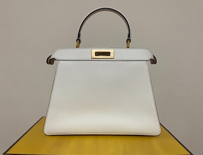 Fendi Peekaboo, New with Box, White, Medium, Antonio Lopez