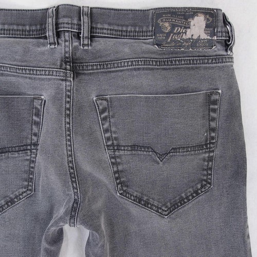 Mens Diesel TEPPHAR R4ELB Stretch Slim Straight Grey Jeans W33 L32 - Picture 4 of 9