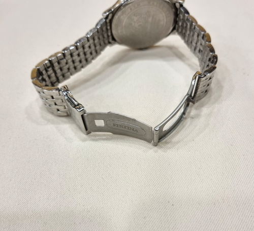 Festina Herren Uhr F16744 Edelstahl Armbanduhr Klassik Silber 40 mm - Afbeelding 4 van 5