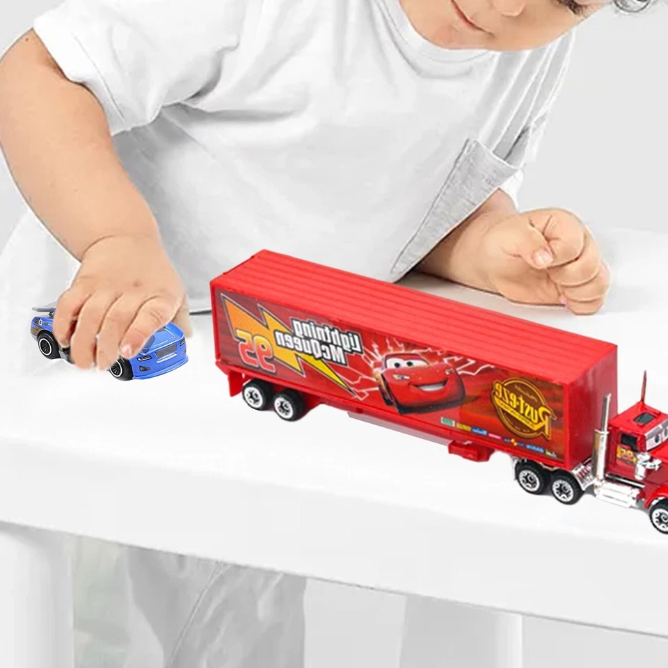 Auto Mack Truck Kinder Spielzeug Lightning McQueen Racer Kids Toy - Bild 3 von 4