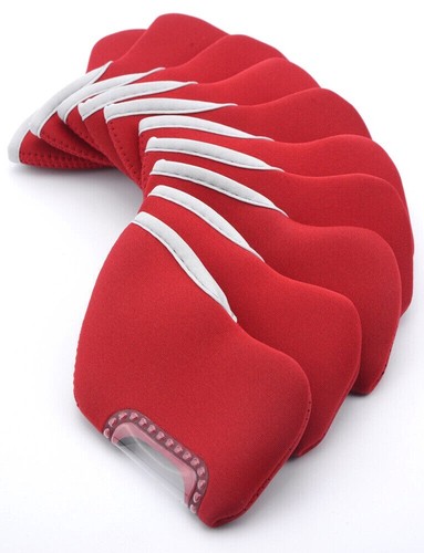 New A Set Of 10pcs Neoprene Golf Club Iron Head Cover Protective Headcovers - Picture 10 of 23