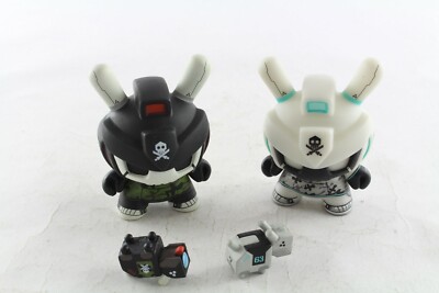 Kidrobot Dunny 3'' Designer Toy Awards Serie 3 Zoll SRCH und Zerstören WHT & BLK